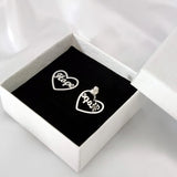 Heart Earring Personalized Name Studs for Kids