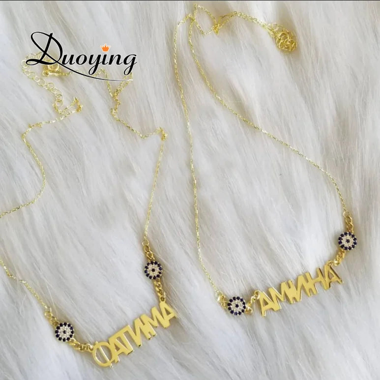 Zircon Footprint Nameplate Bar Bracelet Engraved Brooch