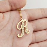 Zircon Name Pendant Stainless Steel Necklace for Women