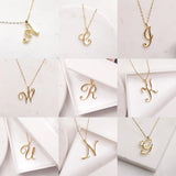 Cursive Letter Necklace Personalized Name Initial Gift