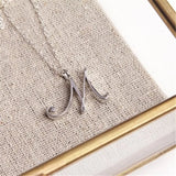 Cursive Letter Necklace Personalized Name Initial Gift