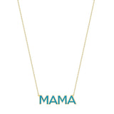 Enamel Letters Necklace For Mom Personalized Pendant