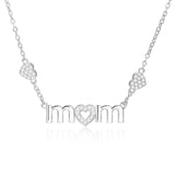 Personalized CZ Mom Necklace for Mother's Gift