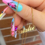 Name Choker Necklace Personalized Letter Necklace Stainless Steel Jewelry