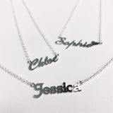 Name Choker Necklace Personalized Letter Necklace Stainless Steel Jewelry