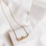 Name Choker Necklace Personalized Letter Necklace Stainless Steel Jewelry