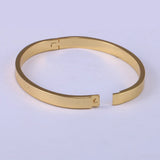 Personalized 6mm Copper Bangle Bracelet with Initial Engraving