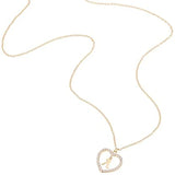 Name Initial Letters Necklace Ladies Heart A-Z Letter Name Pendant Necklace