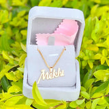 Name Necklace Punk Crown Pendant Necklace Stainless Steel