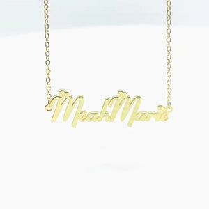 Personalized Heart Nameplate Pendant Necklace for Women