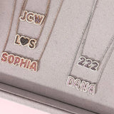 Zircon Letter Birthstone Pendant Necklace-Plated Jewelry