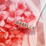 Zircon Letter Birthstone Pendant Necklace-Plated Jewelry