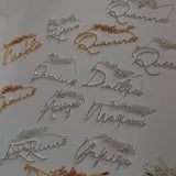 Personalized Name Necklace with Birthstone Zircon Pendant
