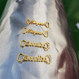 Personalized Shoe-buckle Jewelry Name Tags Stainless Steel Charms