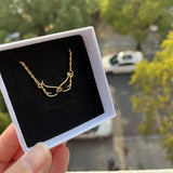Number Necklace Angel Wings Pendant Steel Nameplate Necklace