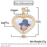 Personalized Heart Pendant Necklace with Zirconia