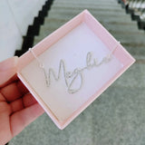 Crystal Initial Letters Name Pendant Necklace