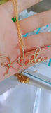 Crystal Initial Letters Name Pendant Necklace