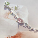 CZ Initial Letter Bracelet A-Z Capital Personalized Jewelry