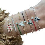 CZ Initial Letter Bracelet A-Z Capital Personalized Jewelry