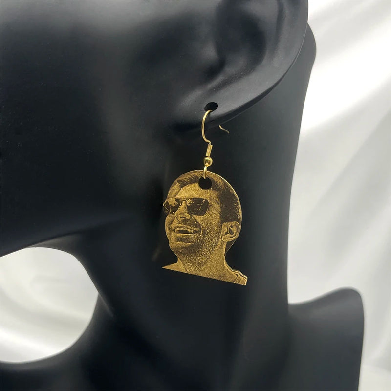 Character Earrings Stainless Steel Photo Earrings Hiphop Jewelry