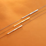 DUOYING Stainless Steel Retractable Pendant Name Necklace