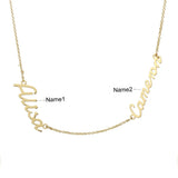 Double Name Necklace Three Names Necklace Jewelry Couple Necklace Family Choker