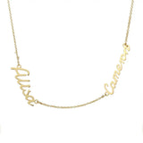 Double Name Necklace Three Names Necklace Jewelry Couple Necklace Family Choker