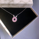 Custom Initial Letter Necklace with Zirconia A-Z Name Pendant
