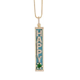 Enamel Letters Necklace Pave Zircon MAMA Love Letter Necklace