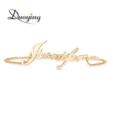 Name Pendant Bracelet Personalized Christmas Jewelry