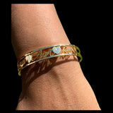 Personalized Name Cuff Bracelet Stainless Steel Bangle