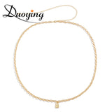 Minimalist Nameplate Waist Chain with Tassel for Women
