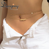 Minimalist Nameplate Waist Chain with Tassel for Women