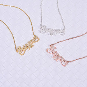 Stainless Steel Name Necklace Personalized Letter Necklace Pendant
