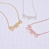 Stainless Steel Name Necklace Personalized Letter Necklace Pendant