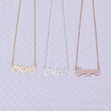 Stainless Steel Name Necklace Personalized Letter Necklace Pendant