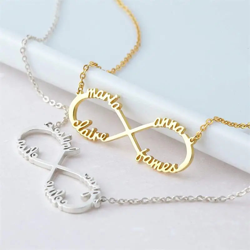 Personalized Stainless Steel Name Necklace Letter Pendant