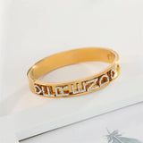 Personalized Name Bangle Bar Bracelet for Women