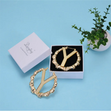 Sexy Name Hoop Earrings Personalized Statement Round Earring for Women