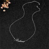 Personalized Letter Necklace Stainless Steel Pendant Necklace For Women