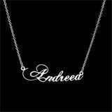 Personalized Letter Necklace Stainless Steel Pendant Necklace For Women