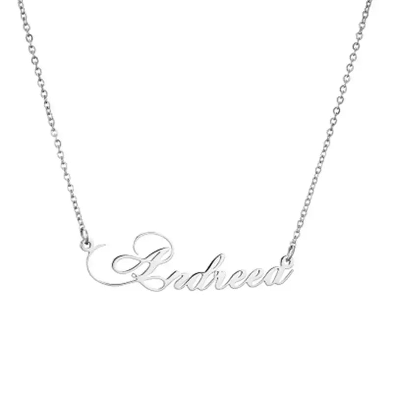 Personalized Letter Necklace Stainless Steel Pendant Necklace For Women
