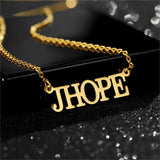 Personalized Letter Necklace Stainless Steel Pendant Necklace For Women