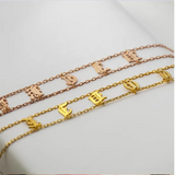 Old English Necklace Letter Choker Personalized Name Necklace