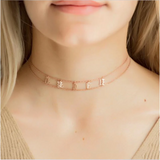Old English Name Necklace Choker Personalized Letter Necklace
