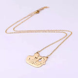 Mother Necklace Choker Stainless Steel Necklaces & Sliver Pendant Women Necklace