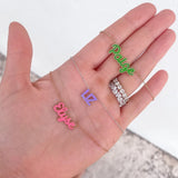 Enamel Name Necklace Personalized Choker Plated Enamel Nameplate Necklace