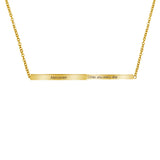 Customized 3D Necklace with Carved Letters, Stainless Steel Pendant
