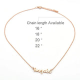 Custom Name Stainless Steel Necklace Charm Jewelry For Kids